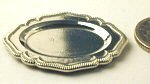 TB07 Oval Plater (17 inch) Hand polished Pewter