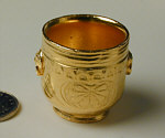 CV21 Brass Gold Plated Jardiniere