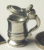 JG51 Tankard Lidded Antiqued Pewter