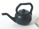 KC63 Matt Black Kettle, small. Hand Painted.