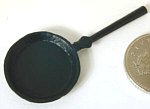 KC66 Matt Black Frying Pan. Hand Painted.