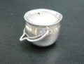 KC25 Cauldron w/hanging chain 1/24 English Pewter.