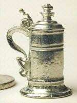 JG23 Spire Flagon Hinged Lid Pewter