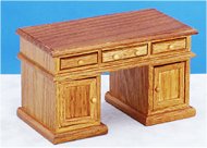 T2123 Oak Knee Hole Desk